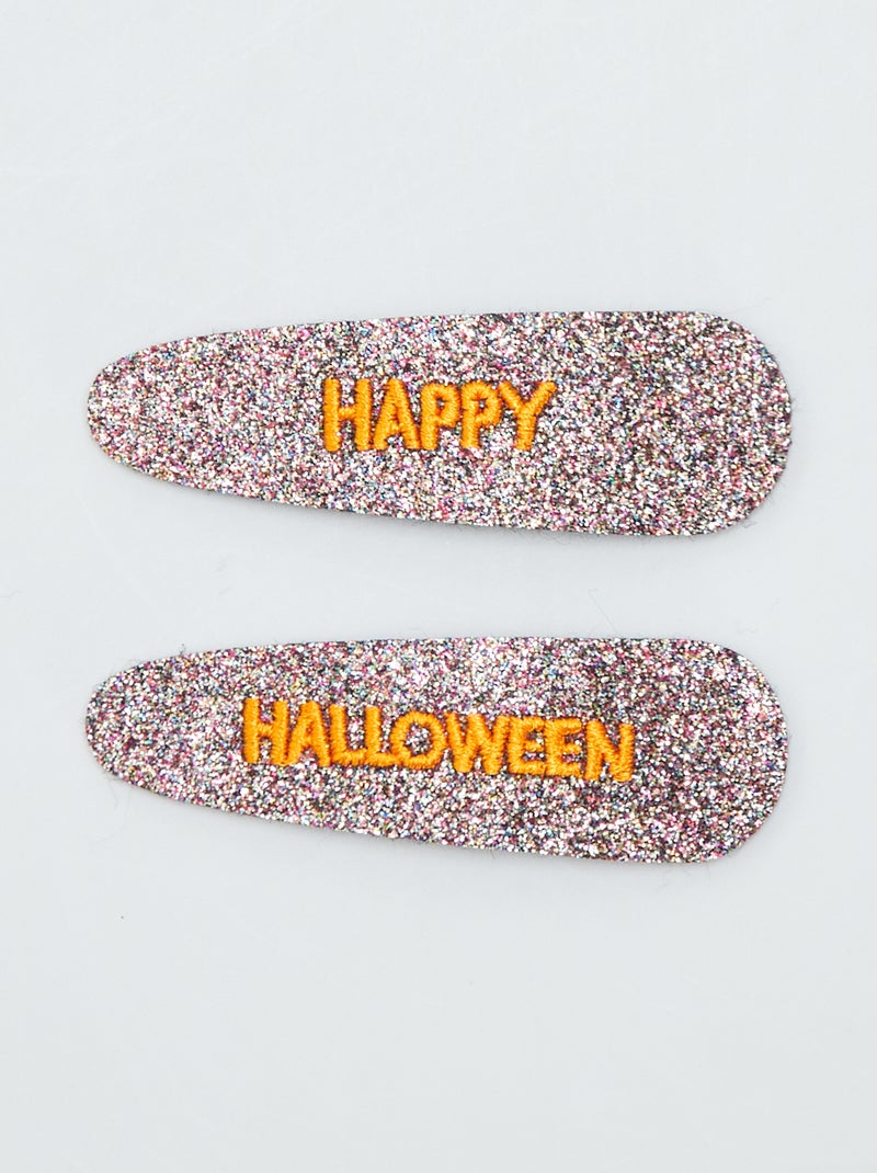 Pack de 2 pinzas de clip - Halloween PURPURA - Kiabi
