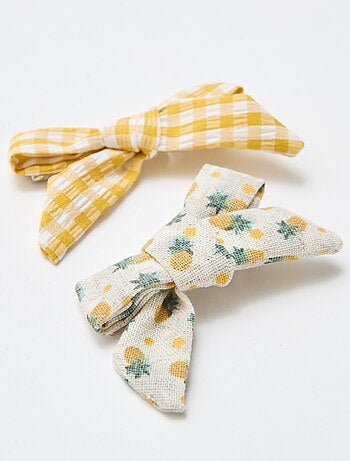 Pack de 2 pinzas de cocodrilo con lazos