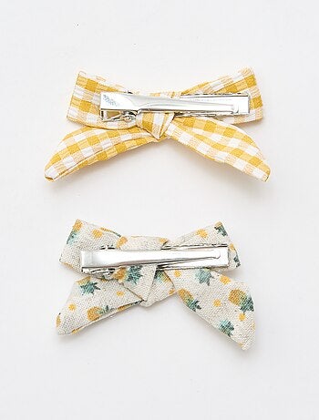 Pack de 2 pinzas de cocodrilo con lazos