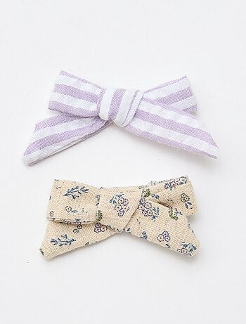 Pack de 2 pinzas de cocodrilo con lazos