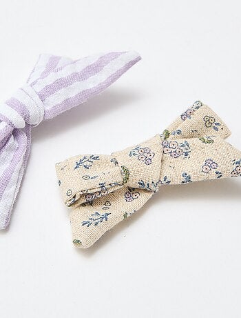 Pack de 2 pinzas de cocodrilo con lazos