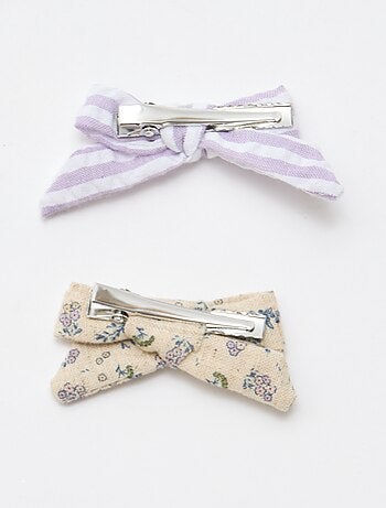 Pack de 2 pinzas de cocodrilo con lazos