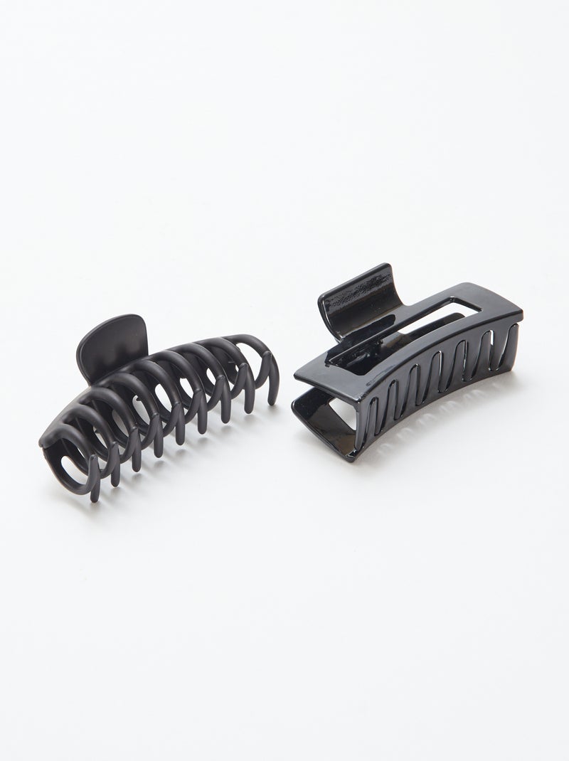 Pack de 2 pinzas de púas grandes Negro - Kiabi