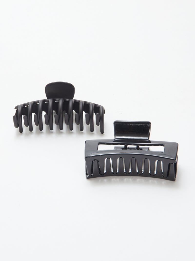 Pack de 2 pinzas de púas grandes Negro - Kiabi