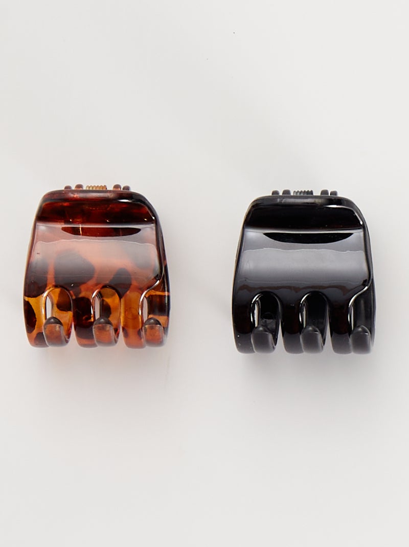 Pack de 2 pinzas de púas NEGRO - Kiabi