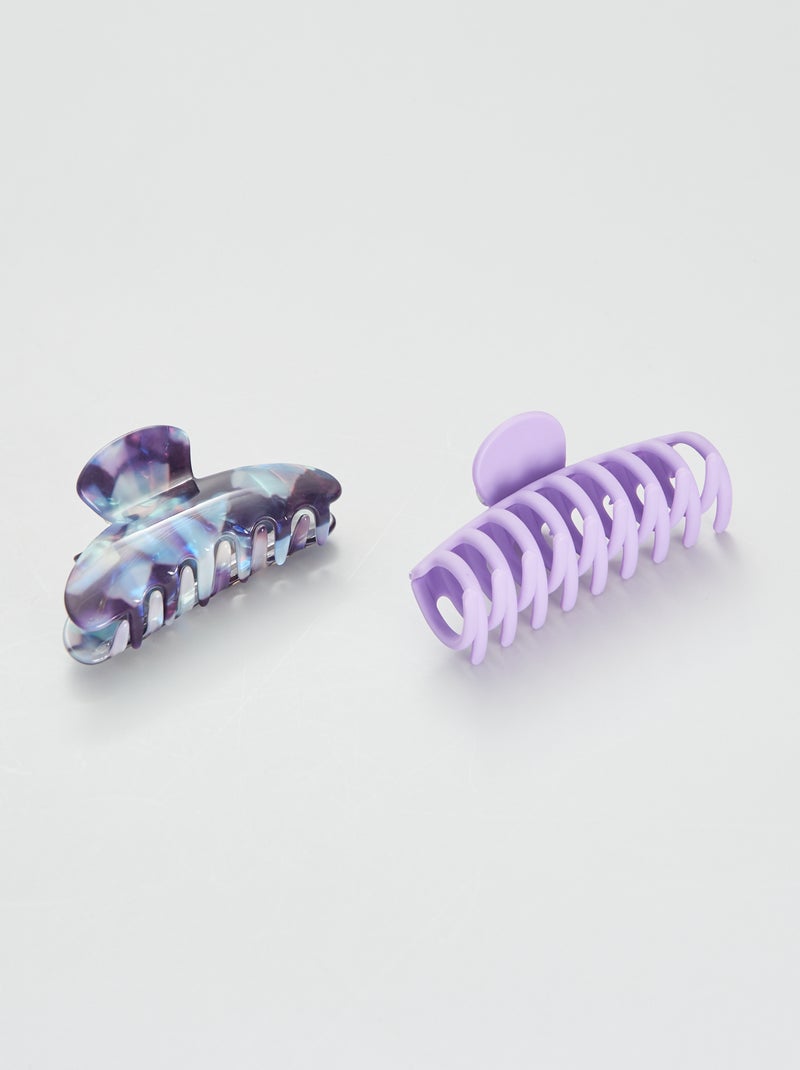Pack de 2 pinzas de púas PURPURA - Kiabi