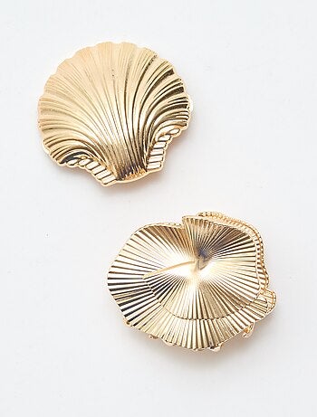 Pack de 2 pinzas joya doradas