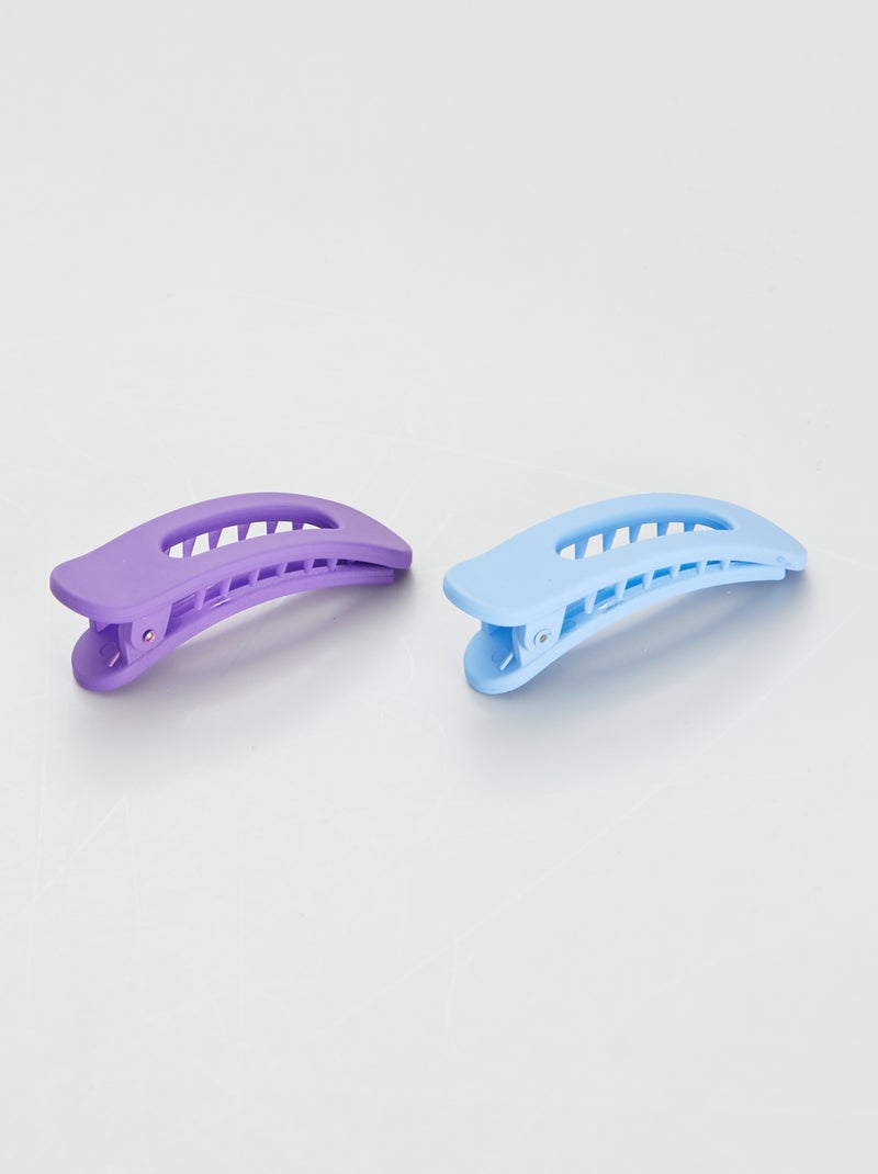 Pack de 2 pinzas para el pelo AZUL - Kiabi