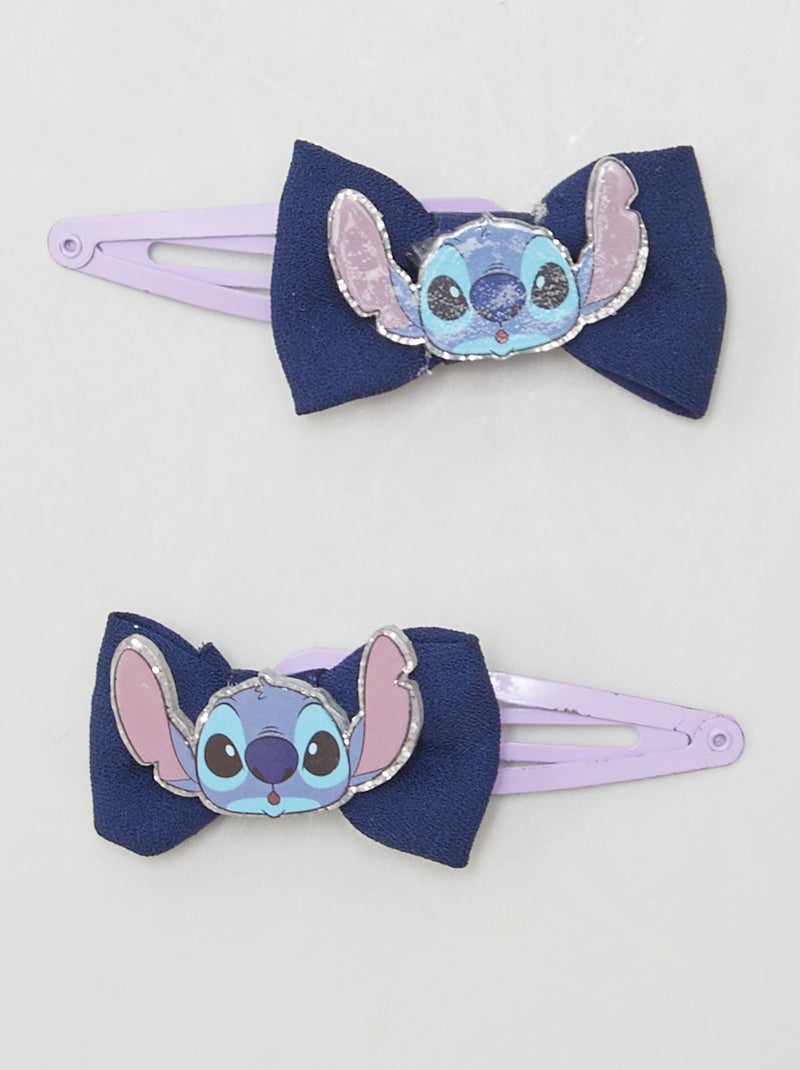 Pack de 2 pinzas para el pelo 'Stitch' azul - Kiabi
