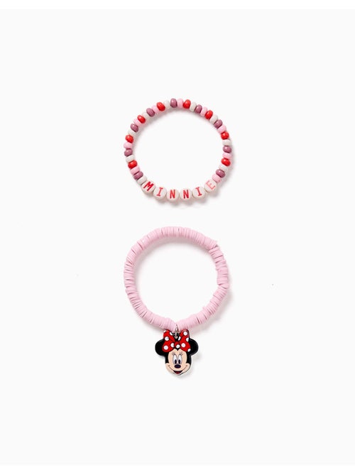 Pack de 2 pulseras con cuentas y Minnie - Kiabi