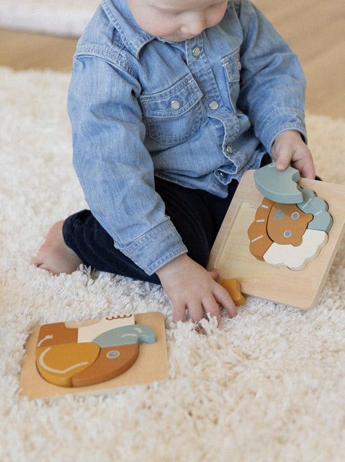 Pack de 2 puzles de madera - Kiabi