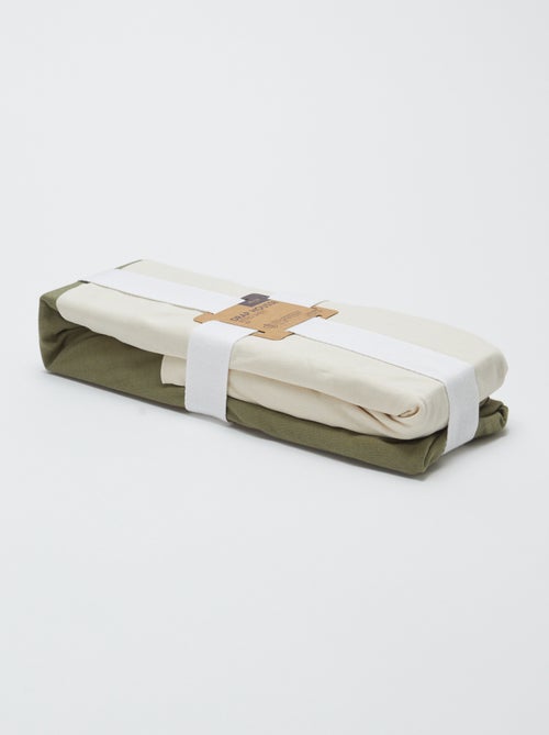 Pack de 2 sábanas bajeras - 60 x 120 cm - Kiabi Pack de 2 sábanas bajeras - 60 x 120 cm - Kiabi