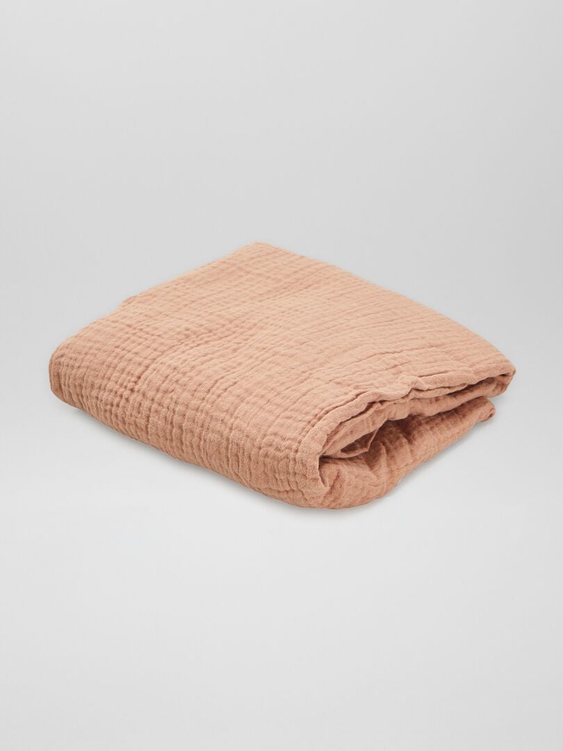 Pack de 2 sábanas bajeras de gasa de algodón