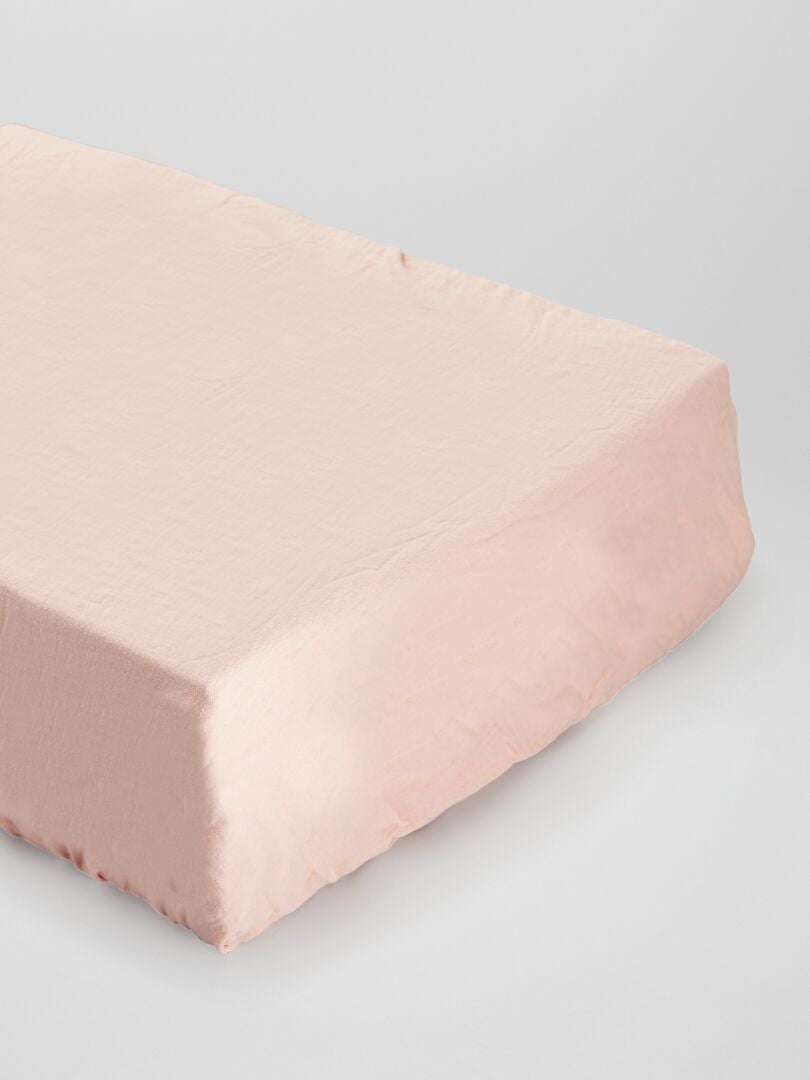 Pack de 2 sábanas bajeras de gasa de algodón BLANCO - Kiabi
