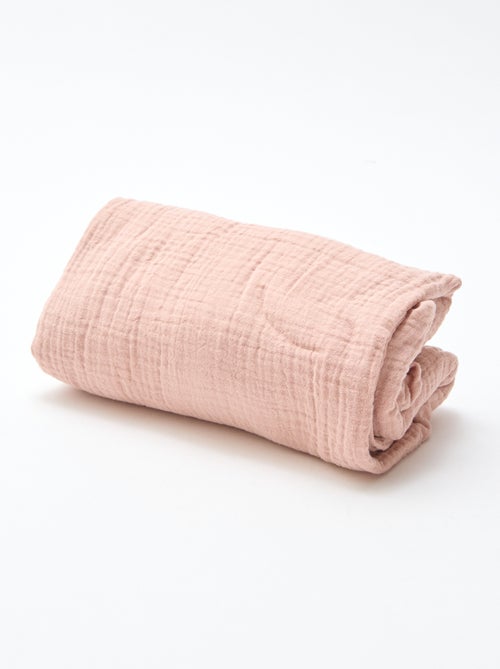 Pack de 2 sábanas bajeras de gasa suave - Kiabi