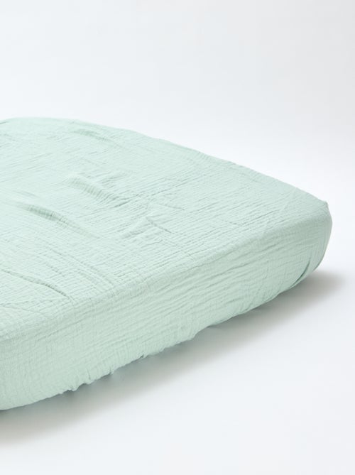 Pack de 2 sábanas bajeras de gasa suave - Kiabi