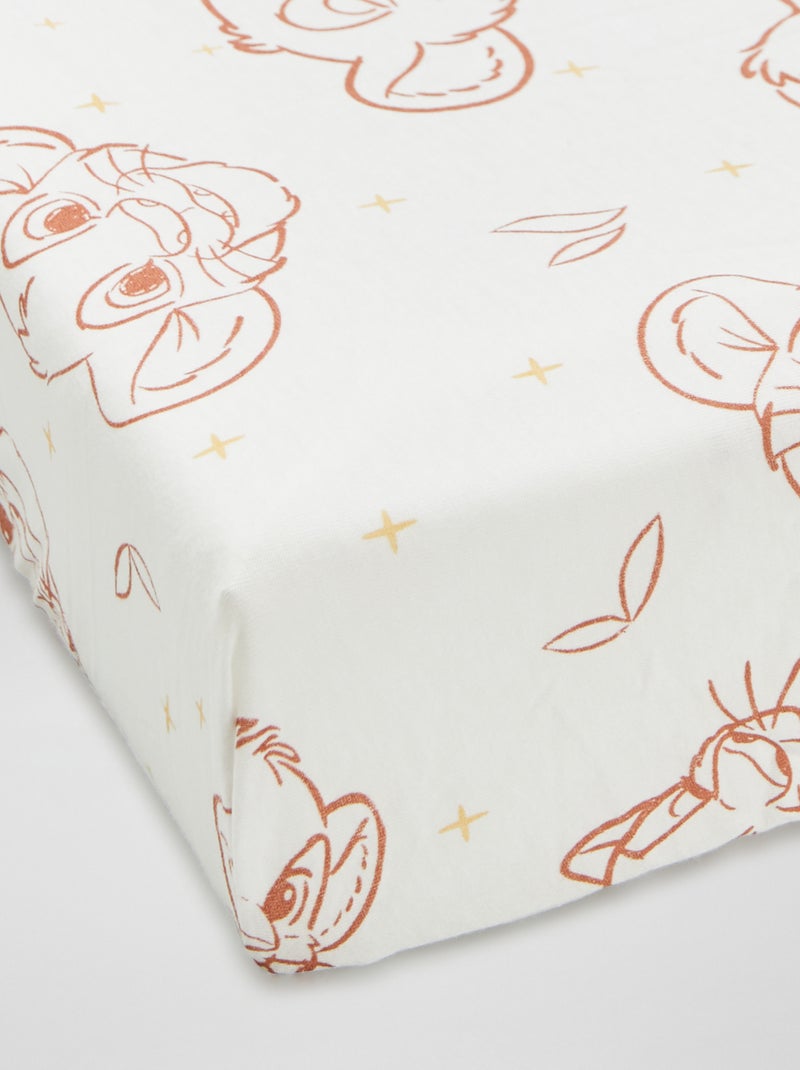Pack de 2 sábanas bajeras 'Disney' BLANCO - Kiabi