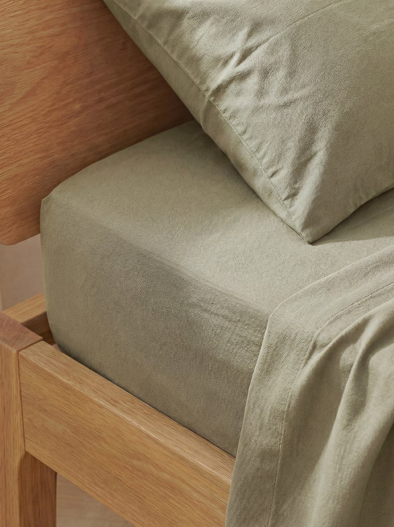 Pack de 2 sábanas bajeras para bebé (70x140) de punto - Kiabi Home BLANCO - Kiabi