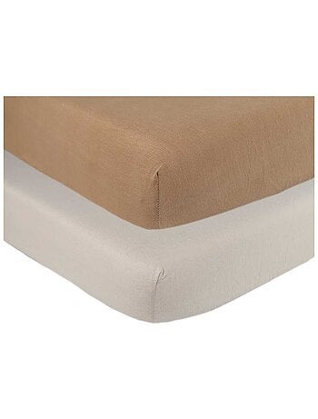 Pack de 2 sábanas bajeras para cuna de bebé