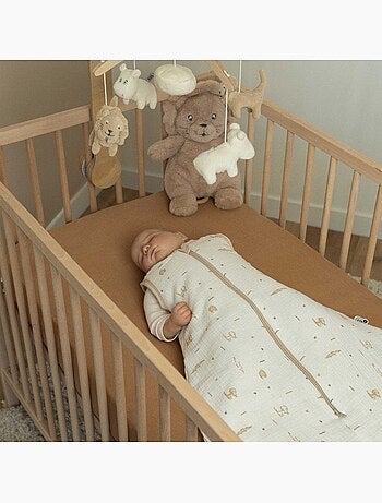 Pack de 2 sábanas bajeras para cuna de bebé