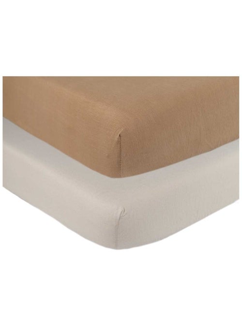 Pack de 2 sábanas bajeras para cuna de bebé - Kiabi