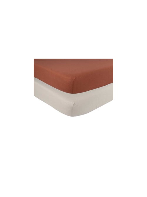 Pack de 2 sábanas bajeras para cuna de bebé - Kiabi