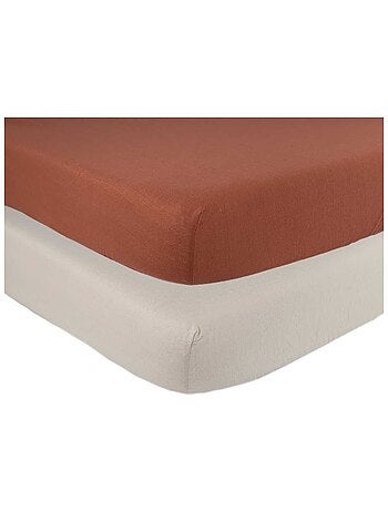 Pack de 2 sábanas bajeras para cuna de bebé