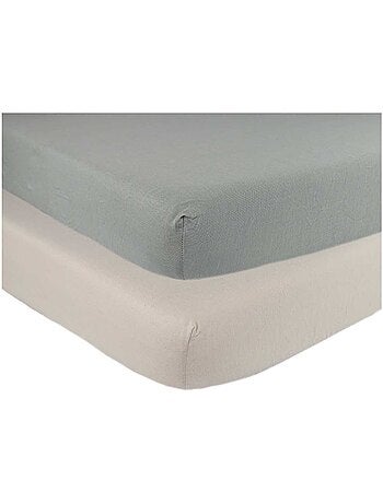 Pack de 2 sábanas bajeras para cuna de bebé