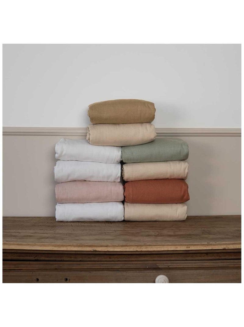 Pack de 2 sábanas bajeras para cuna de bebé Verde - Kiabi
