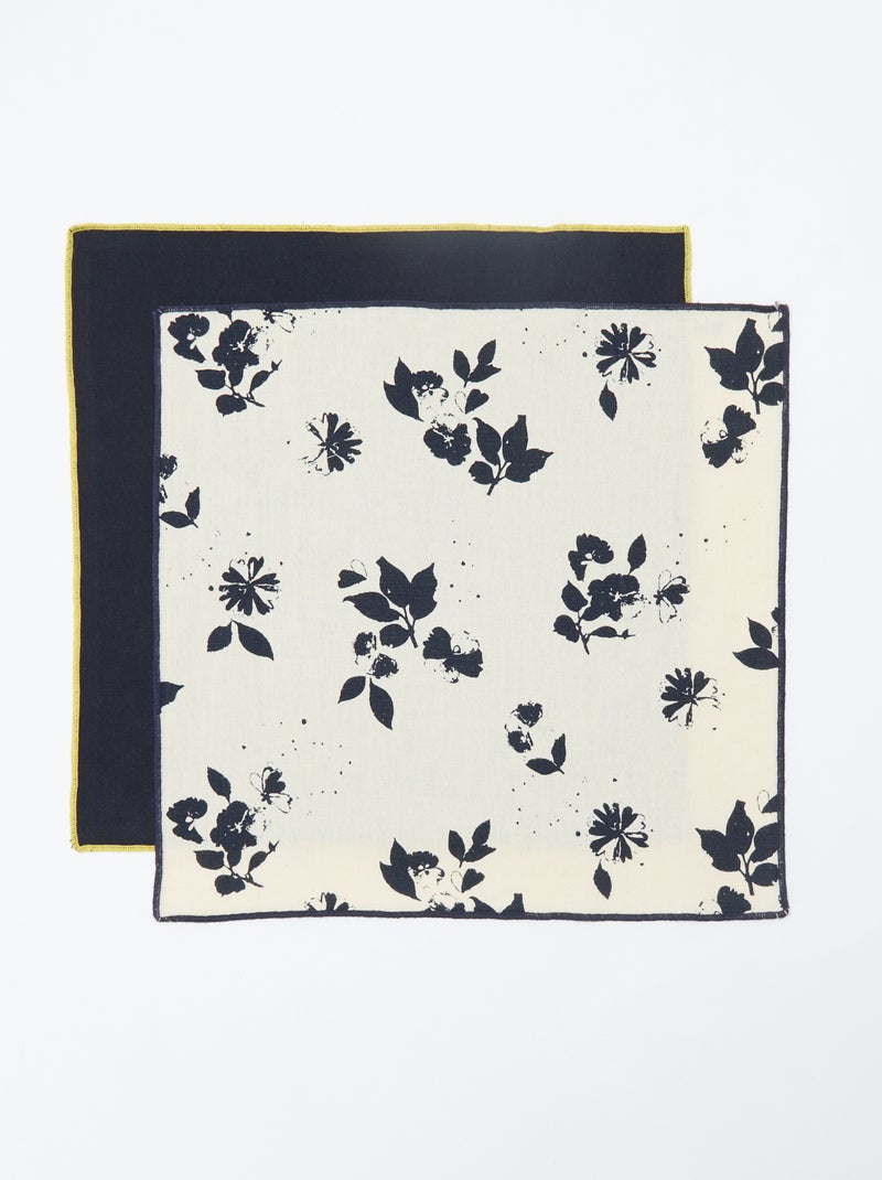 Pack de 2 servilletas de mesa 40 x 40 cm - Kiabi Home Azul - Kiabi