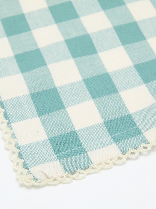 Pack de 2 servilletas de mesa a cuadros - Kiabi