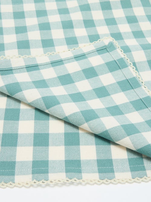 Pack de 2 servilletas de mesa a cuadros - Kiabi