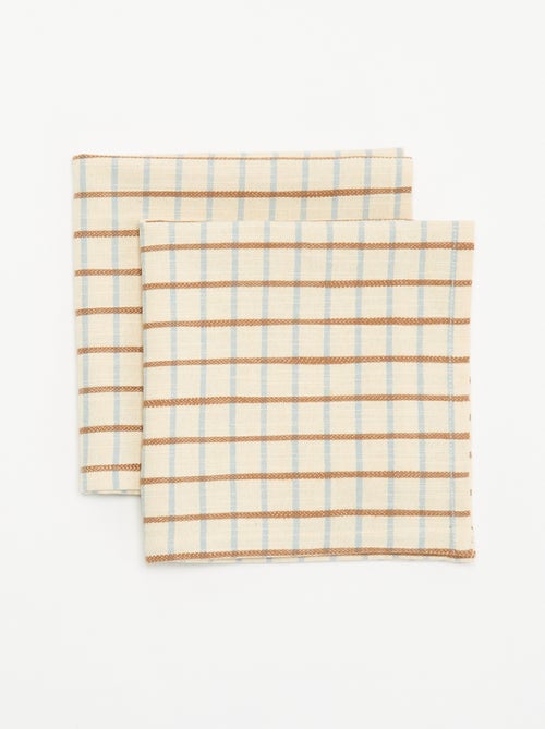 Pack de 2 servilletas de mesa - Kiabi Pack de 2 servilletas de mesa - Kiabi