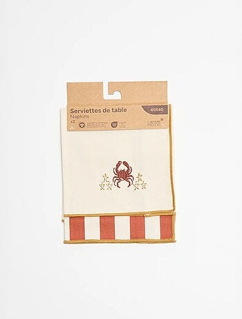 Pack de 2 servilletas de mesa