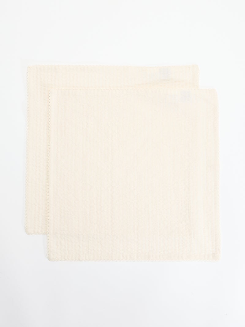 Pack de 2 servilletas de mesa Beige - Kiabi