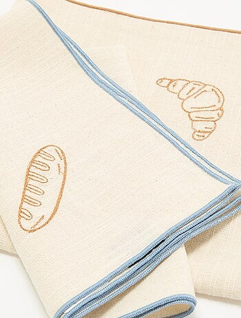 Pack de 2 servilletas de mesa bordadas