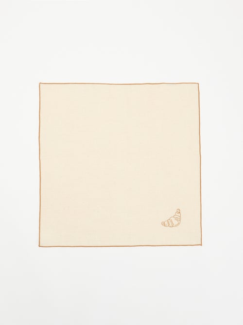 Pack de 2 servilletas de mesa bordadas - Kiabi Pack de 2 servilletas de mesa bordadas - Kiabi