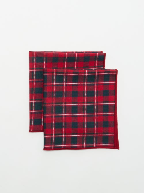Pack de 2 servilletas de mesa estampadas - KIABI Home - Kiabi