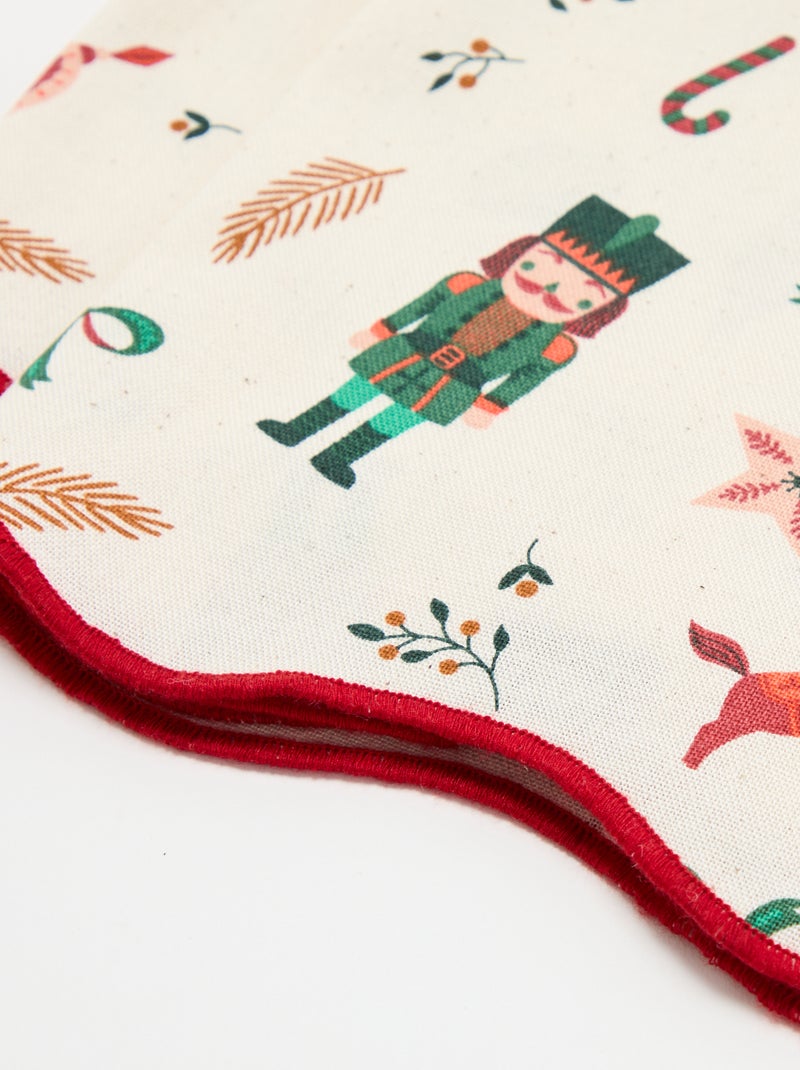 Pack de 2 servilletas de mesa estampadas 'Navidad' - KIABI Home Crudo - Kiabi