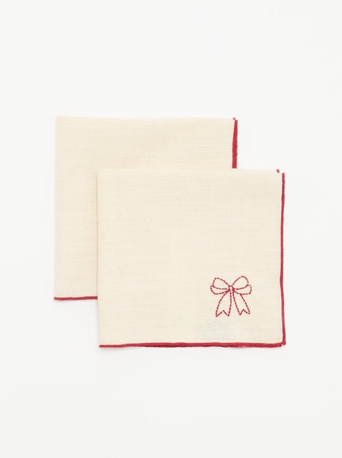 Pack de 2 servilletas de mesa 'Navidad' - Kiabi
