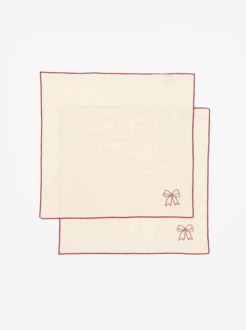 Pack de 2 servilletas de mesa 'Navidad' - Kiabi