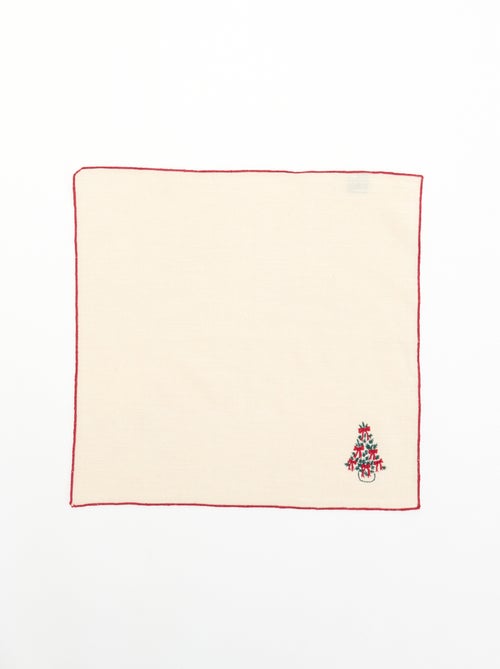 Pack de 2 servilletas de mesa 'Navidad' - Kiabi Pack de 2 servilletas de mesa 'Navidad' - Kiabi