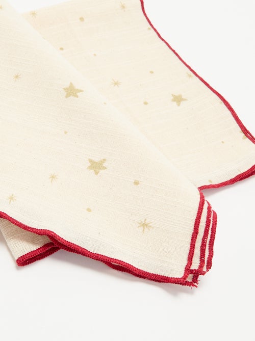Pack de 2 servilletas de mesa 'Navidad' - Kiabi Pack de 2 servilletas de mesa 'Navidad' - Kiabi