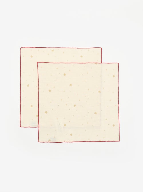 Pack de 2 servilletas de mesa 'Navidad' - Kiabi Pack de 2 servilletas de mesa 'Navidad' - Kiabi