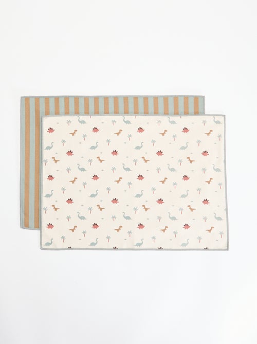 Pack de 2 sets de mesa - Kiabi Pack de 2 sets de mesa - Kiabi