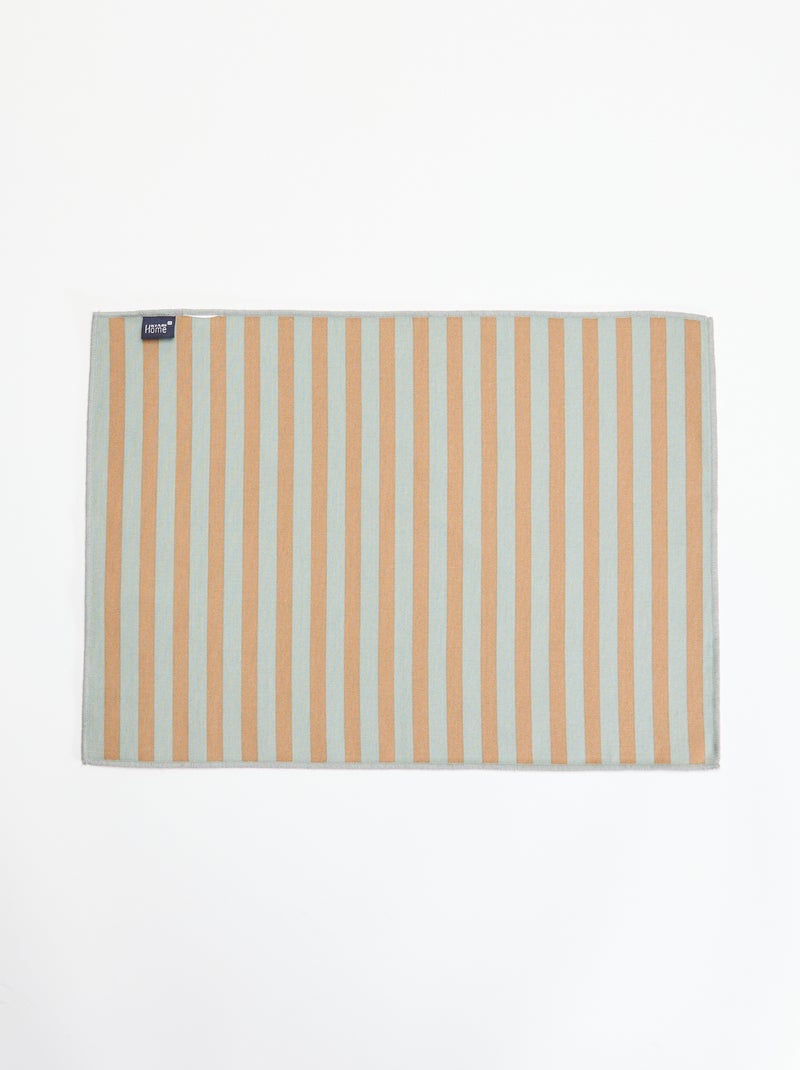 Pack de 2 sets de mesa Azul - Kiabi