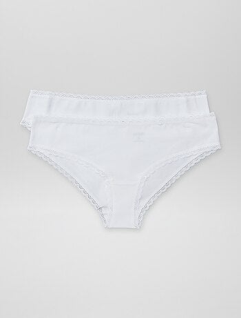 Pack de 2 culottes de algodón