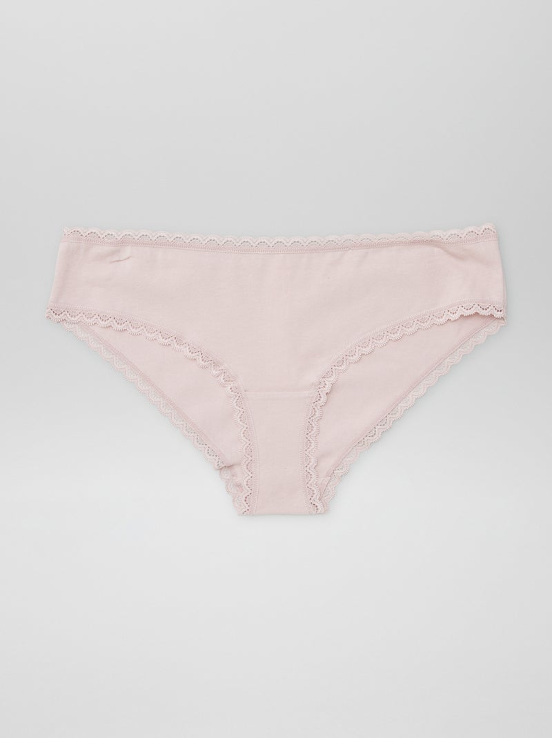 Pack de 2 shorties de algodón PURPURA - Kiabi