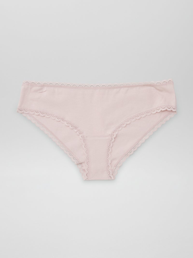 Pack de 2 shorties de algodón PURPURA - Kiabi