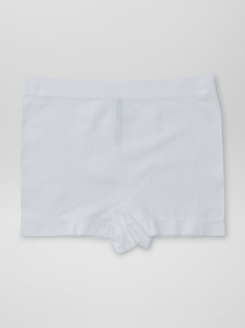 Pack de 2 shorties de punto acanalado Azul - Kiabi